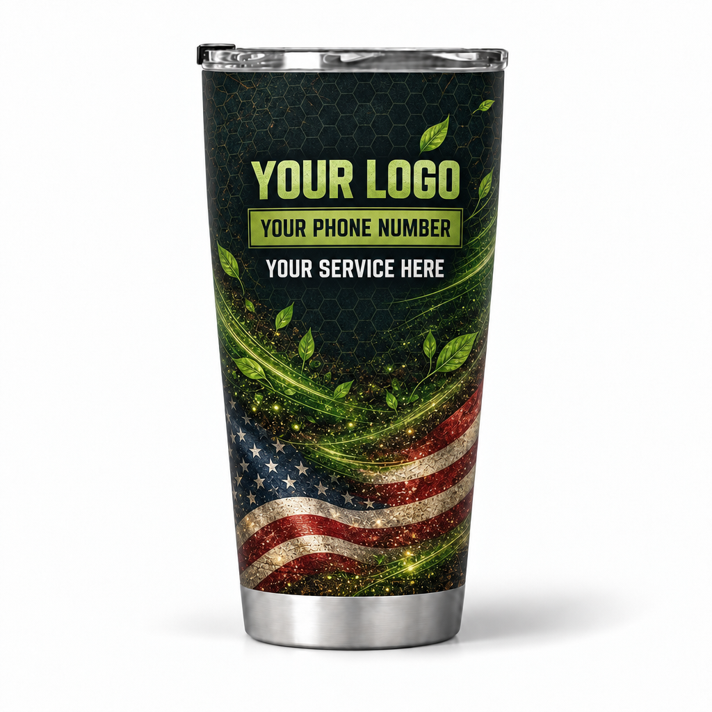 LCN009 personalized tumbler 20oz back product mockup