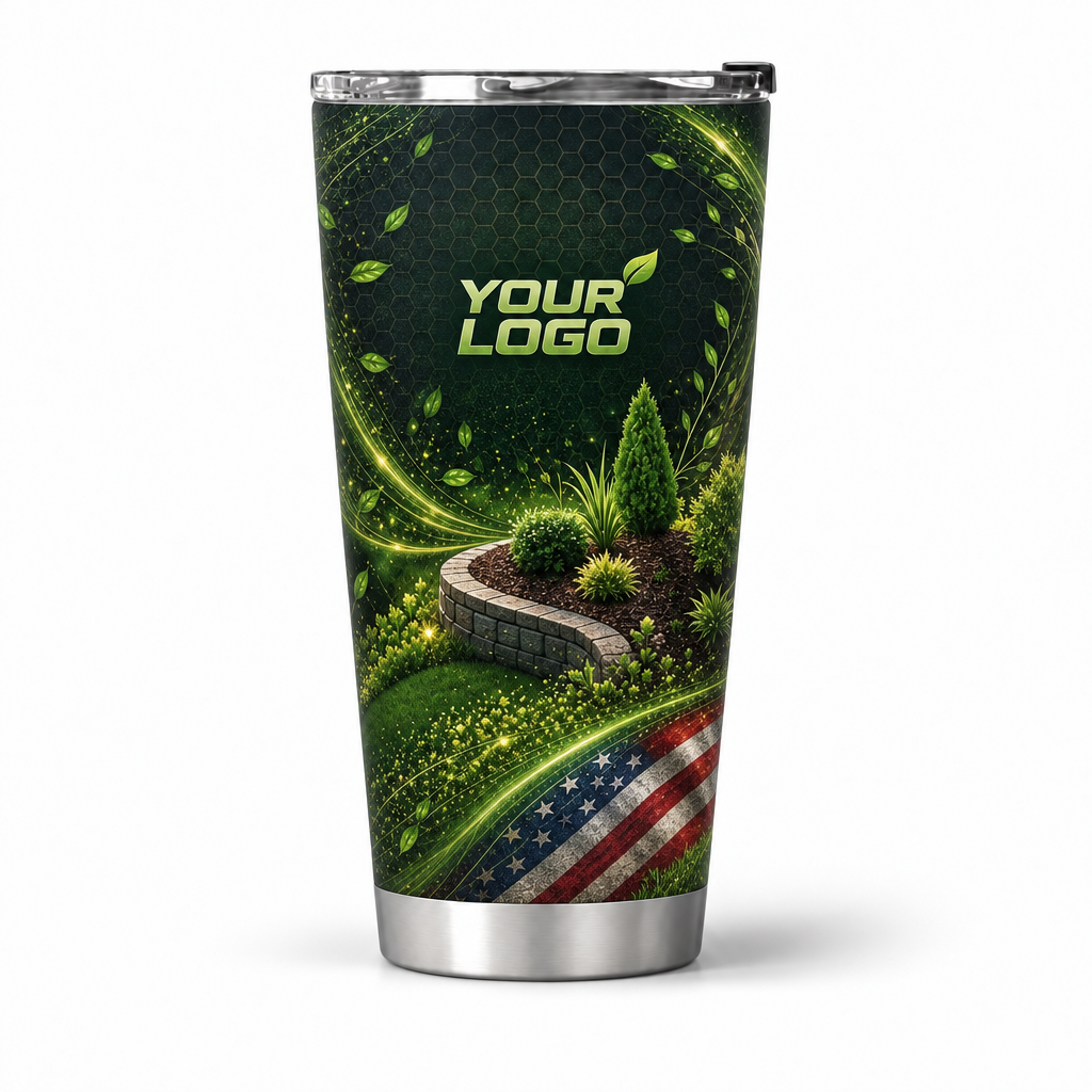LCN009 personalized tumbler 20oz front product mockup