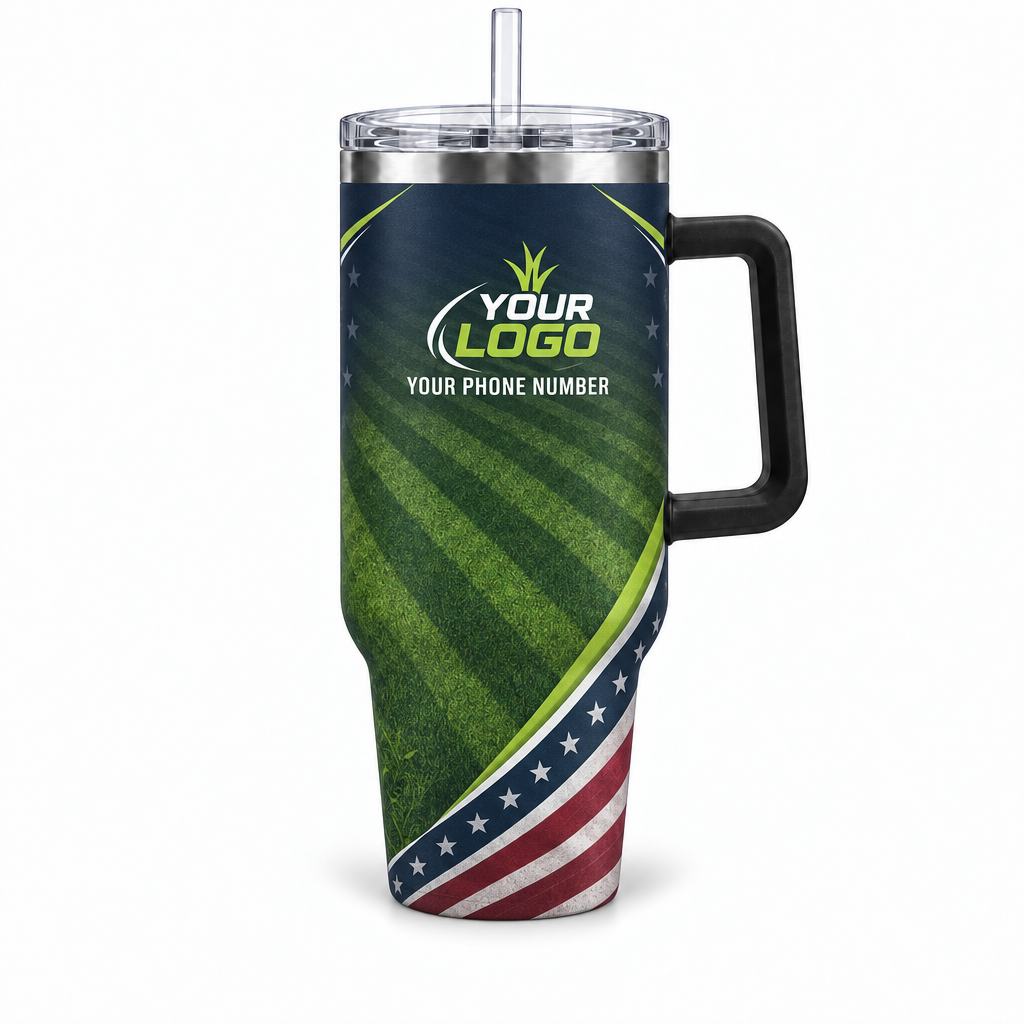LCN019 personalized tumbler 40oz front product mockup
