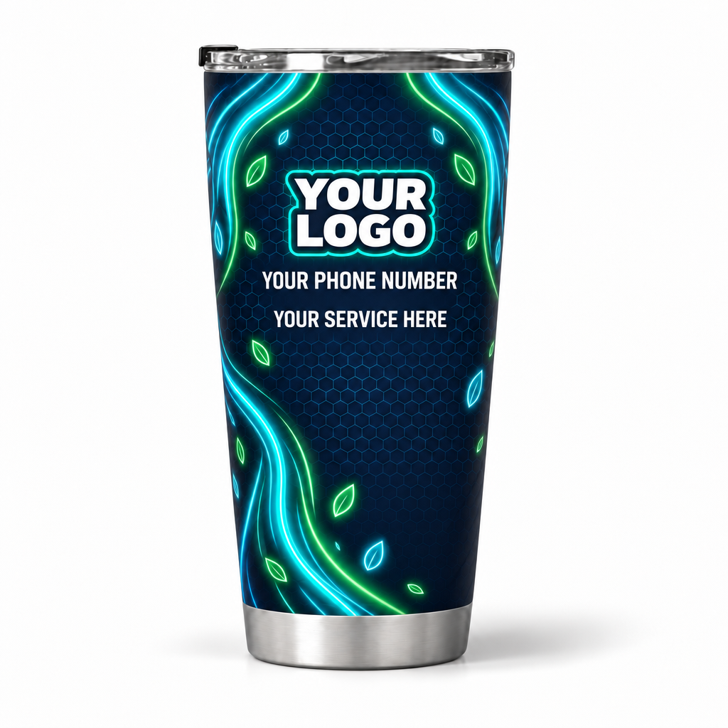 LCNE0002 personalized tumbler 20oz back product mockup