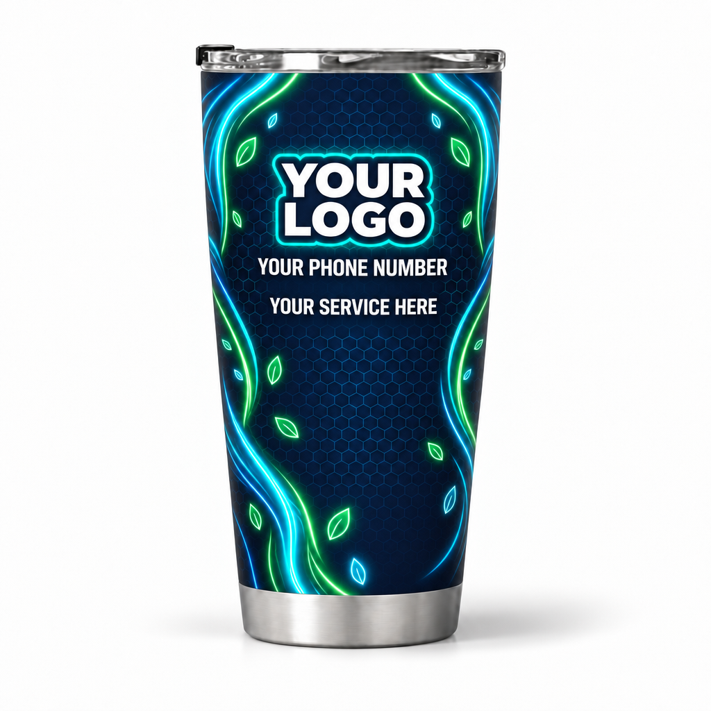 LCNE0003 personalized tumbler 20oz back product mockup