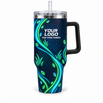 LCNE0003 personalized tumbler 40oz front product mockup
