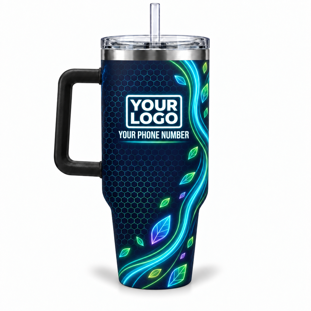 LCNE0007 personalized tumbler 40oz back product mockup