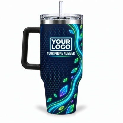 LCNE0007 personalized tumbler 40oz back product mockup