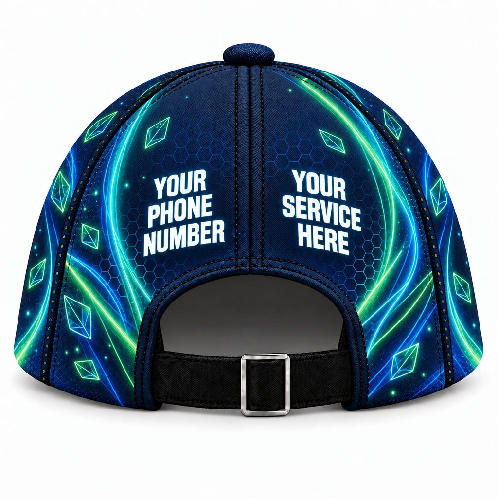 LCNE0008 personalized cap back product mockup