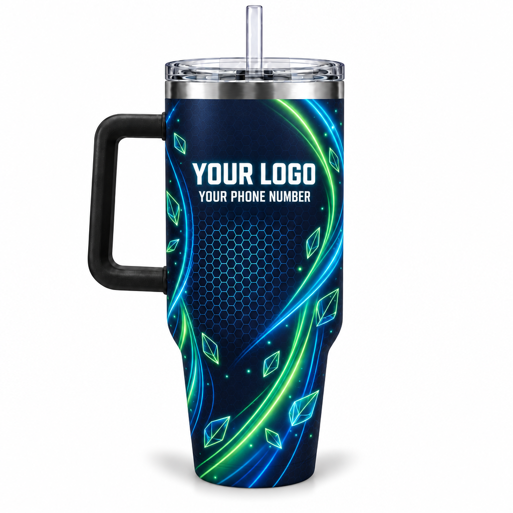 LCNE0008 personalized tumbler 40oz back product mockup