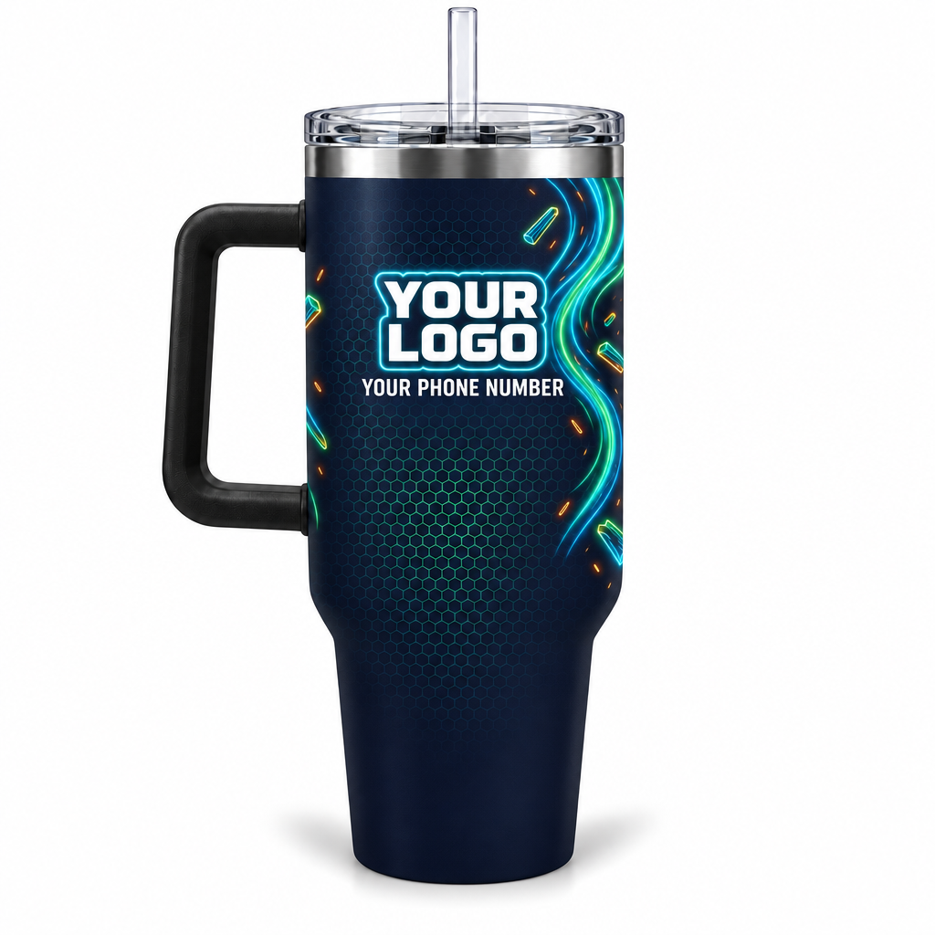 LCNE0009 personalized tumbler 40oz back product mockup