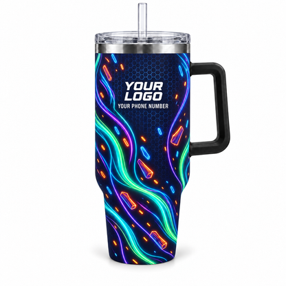 LCNE0010 personalized tumbler 40oz front product mockup
