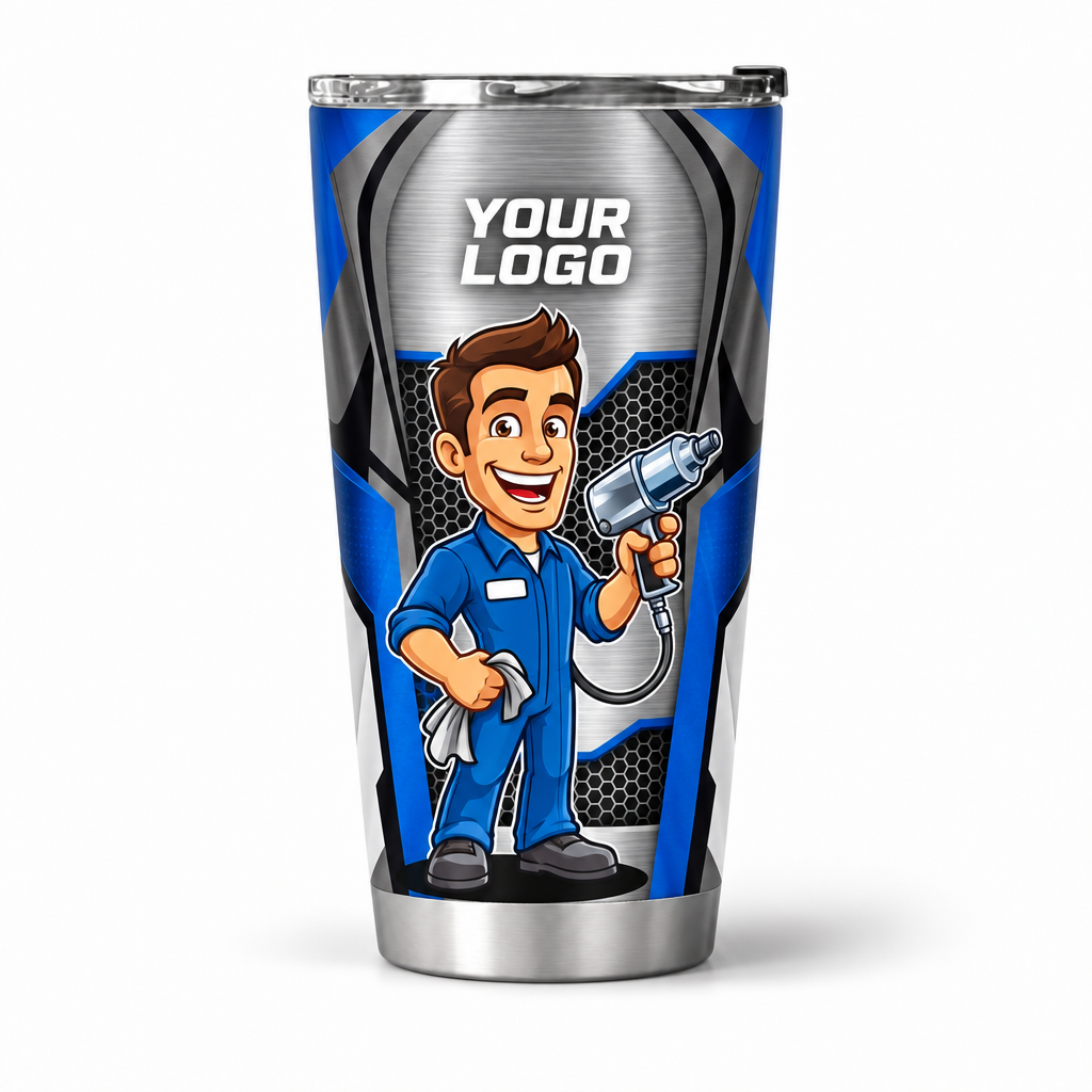 MEMC01B personalized tumbler 20oz front product mockup