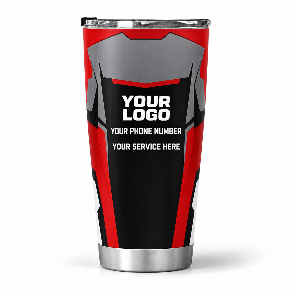 MEMC01R personalized tumbler 20oz back product mockup