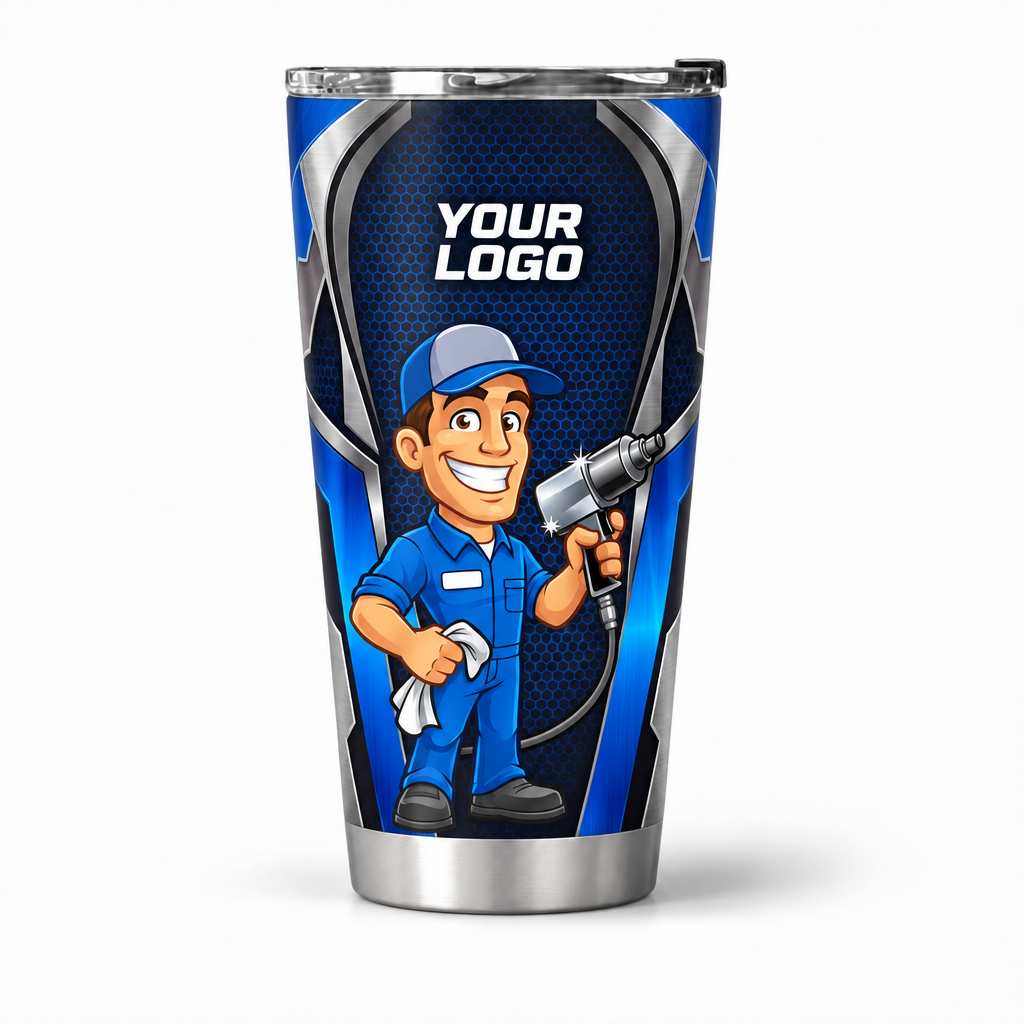 MEMC02B personalized tumbler 20oz front product mockup