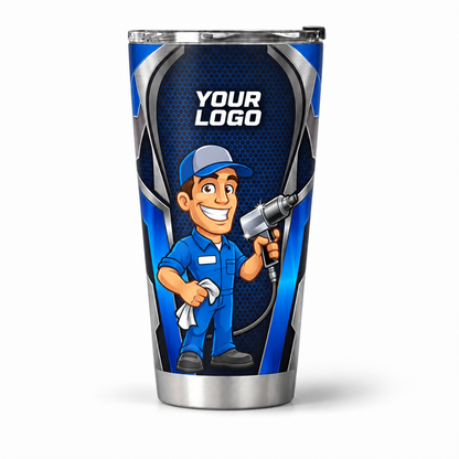 MEMC02B personalized tumbler 20oz front product mockup