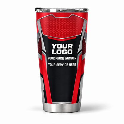 MEMC02R personalized tumbler 20oz back product mockup