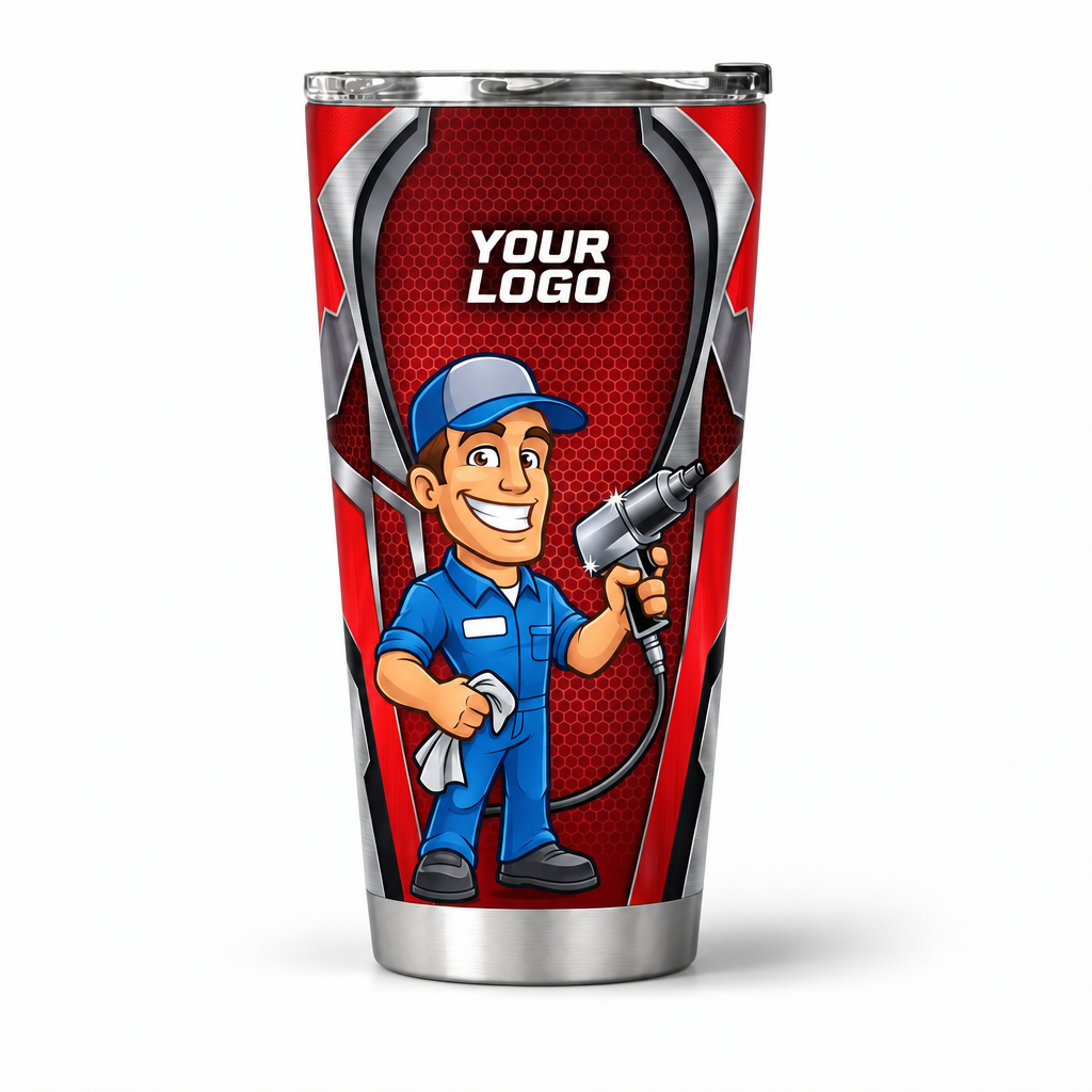 MEMC02R personalized tumbler 20oz front product mockup