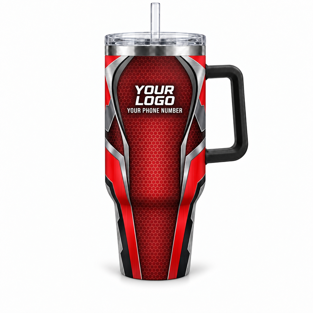 MEMC02R personalized tumbler 40oz front product mockup