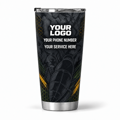 PCABSV0006 personalized tumbler 20oz back product mockup