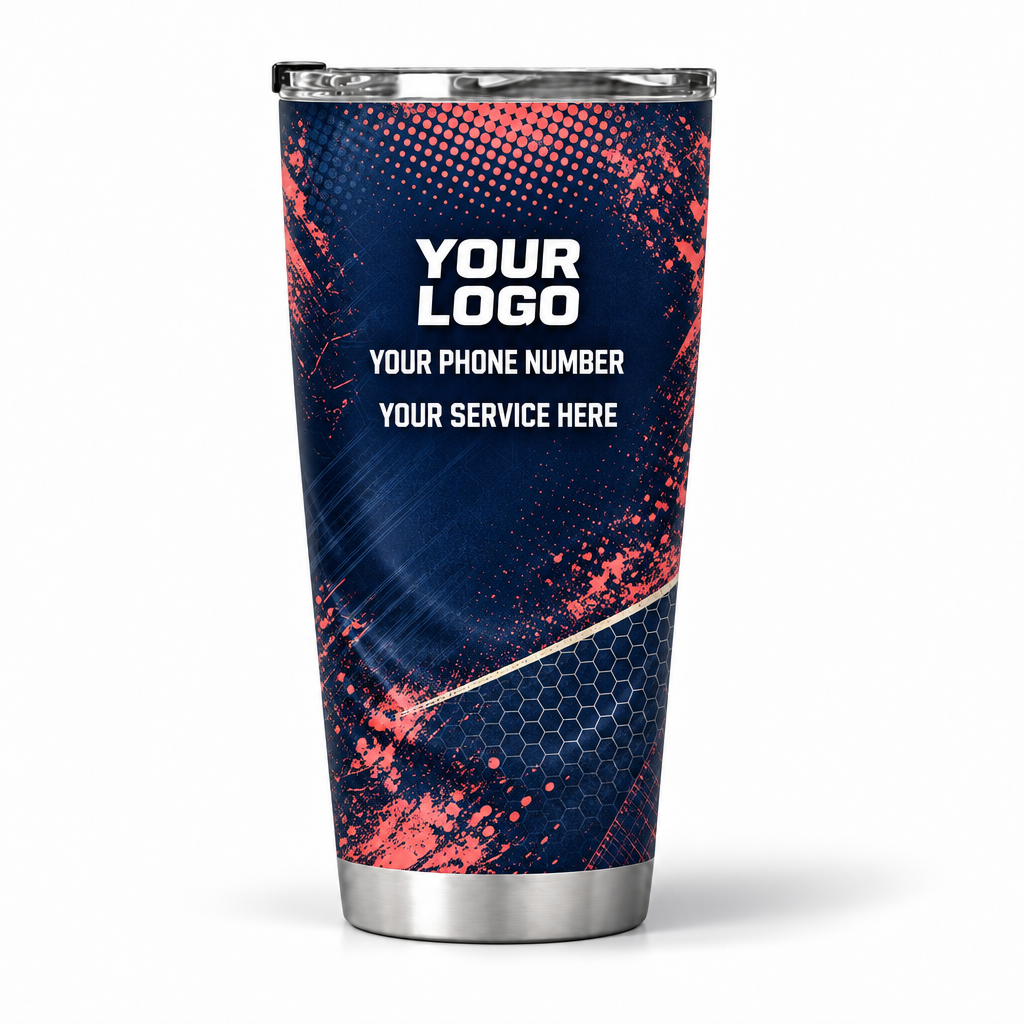 PCABSV0009 personalized tumbler 20oz back product mockup