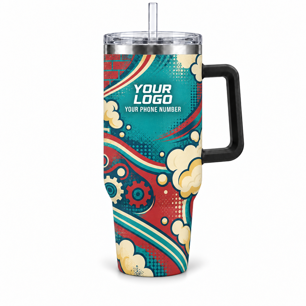 PCMC07 personalized tumbler 40oz front product mockup