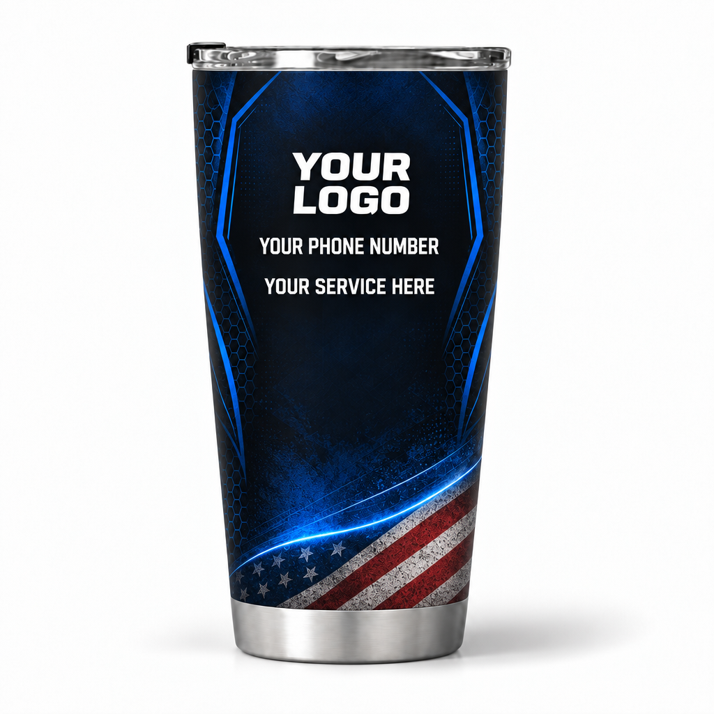 PCN006 personalized tumbler 20oz back product mockup