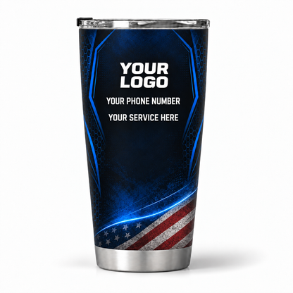 PCN006 personalized tumbler 20oz back product mockup