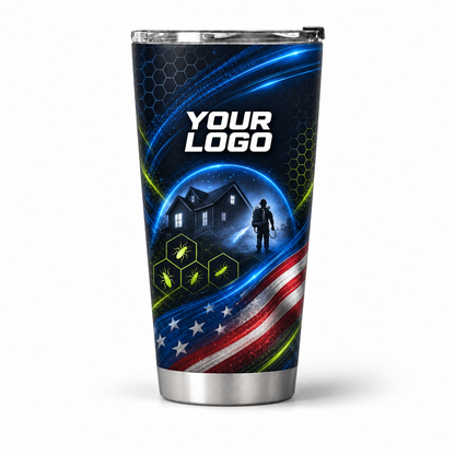 PCN009 personalized tumbler 20oz front product mockup