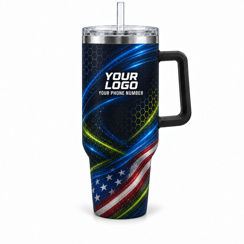 PCN009 personalized tumbler 40oz front product mockup