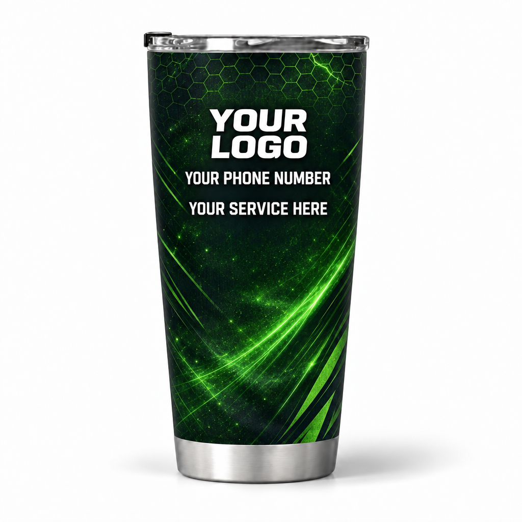 PCST01 personalized tumbler 20oz back product mockup