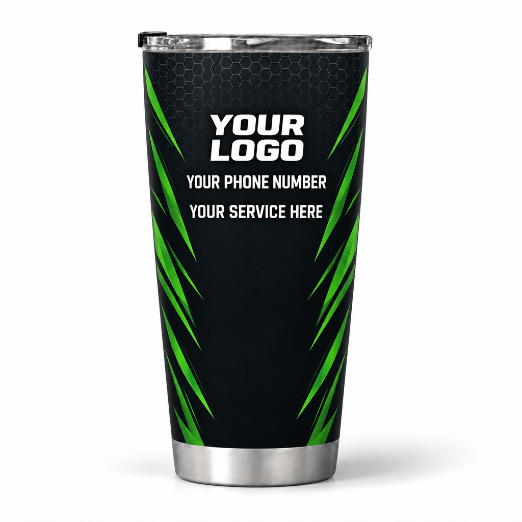 PCST02 personalized tumbler 20oz back product mockup