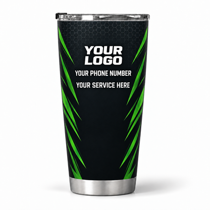 PCST02 personalized tumbler 20oz back product mockup