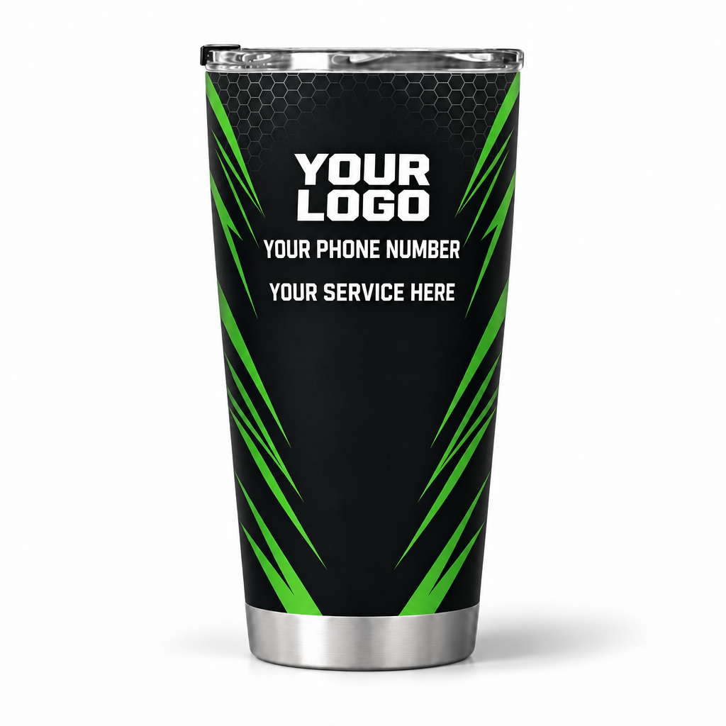 PCST03 personalized tumbler 20oz back product mockup