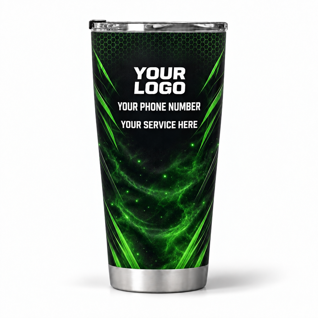PCST07 personalized tumbler 20oz back product mockup