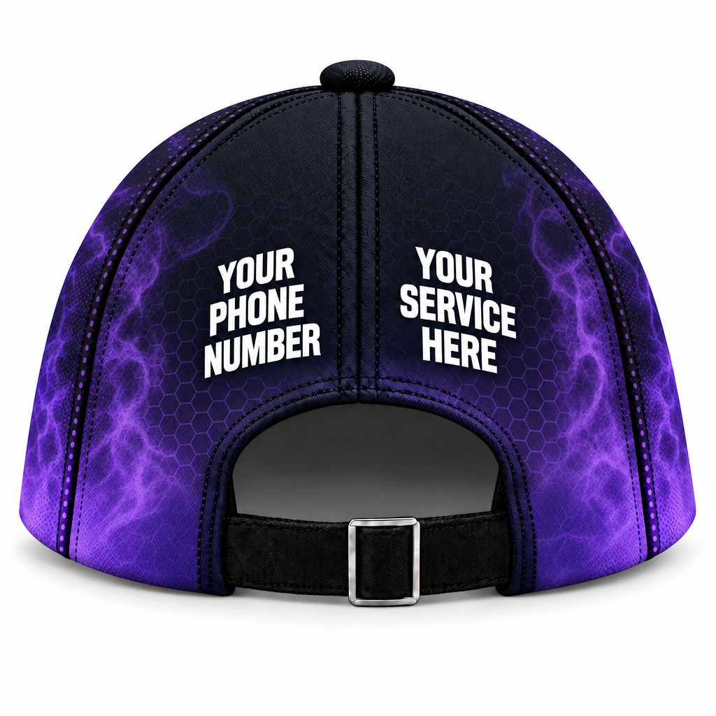 PCST09 personalized cap back product mockup