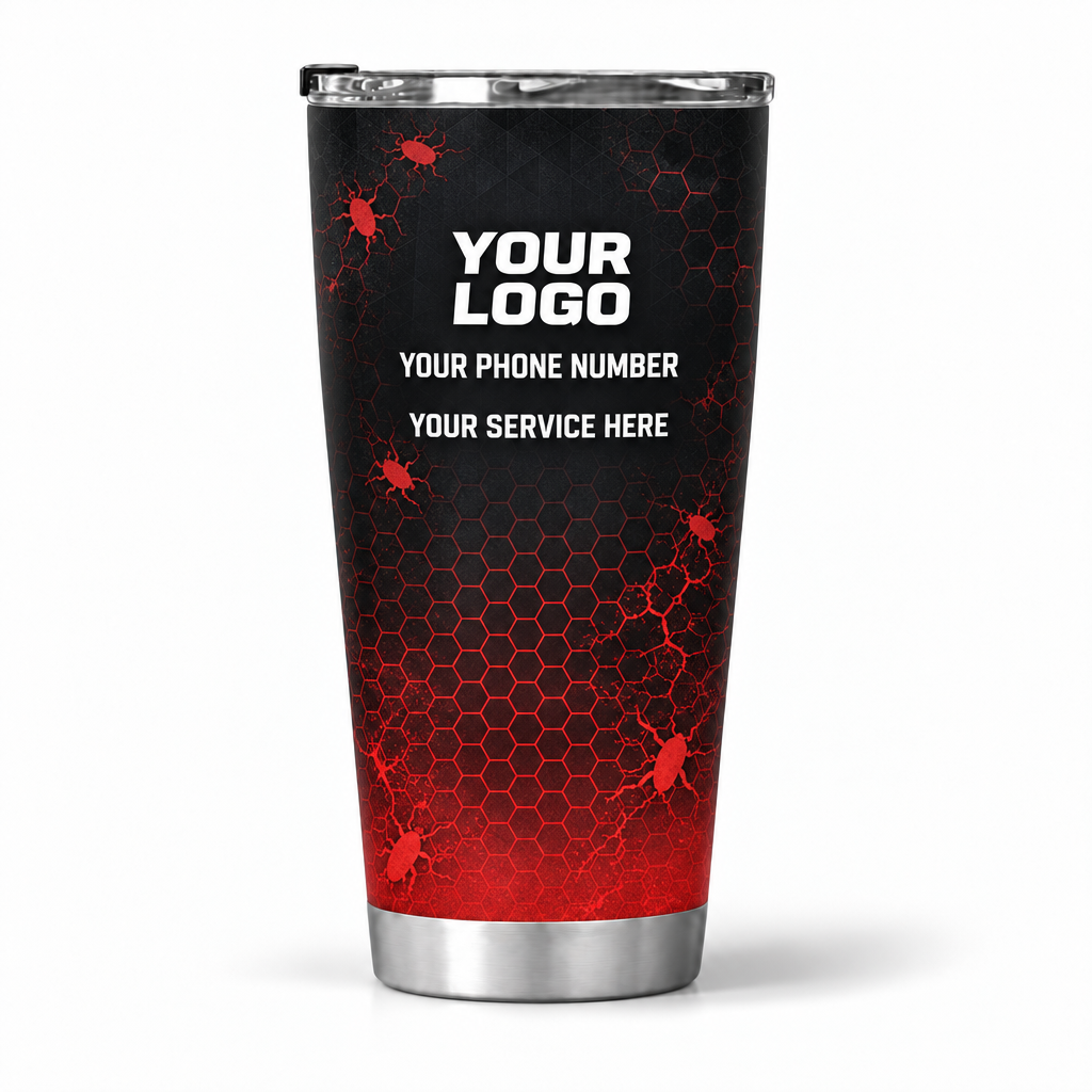 PCST11 personalized tumbler 20oz back product mockup