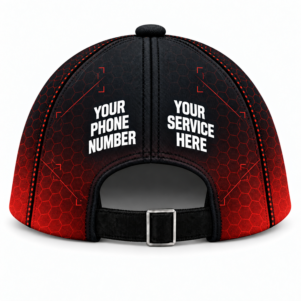 PCST15 personalized cap back product mockup
