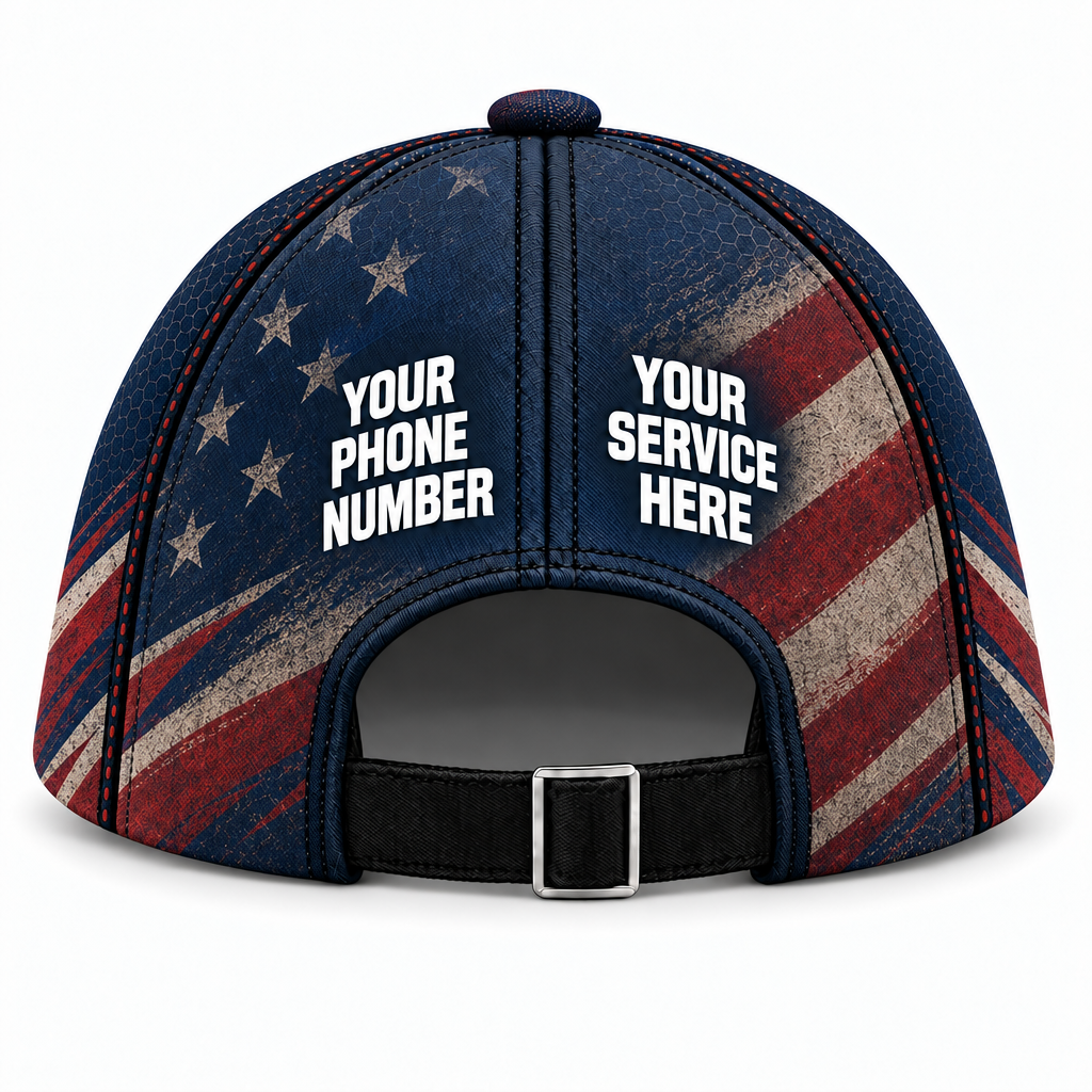 PCUP01 personalized cap back product mockup