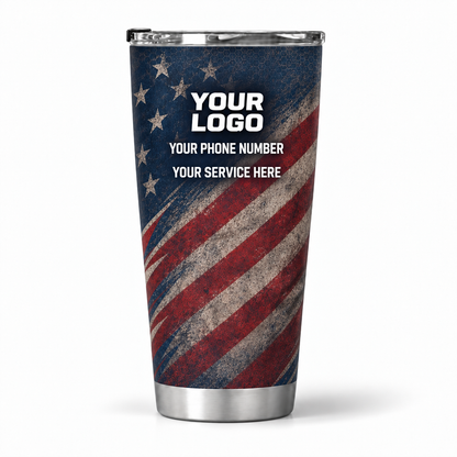 PCUP01 personalized tumbler 20oz back product mockup