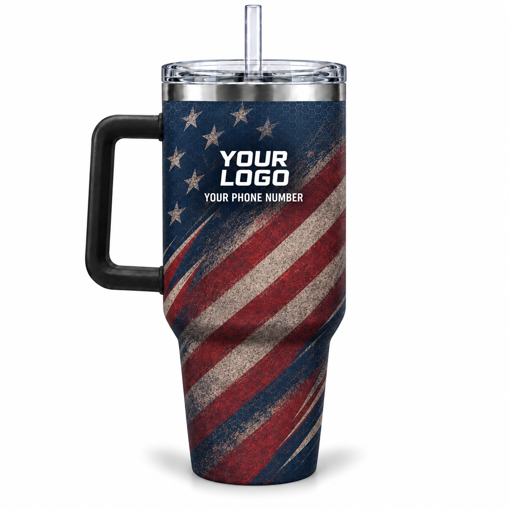 PCUP01 personalized tumbler 40oz back product mockup