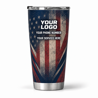 PCUP02 personalized tumbler 20oz back product mockup