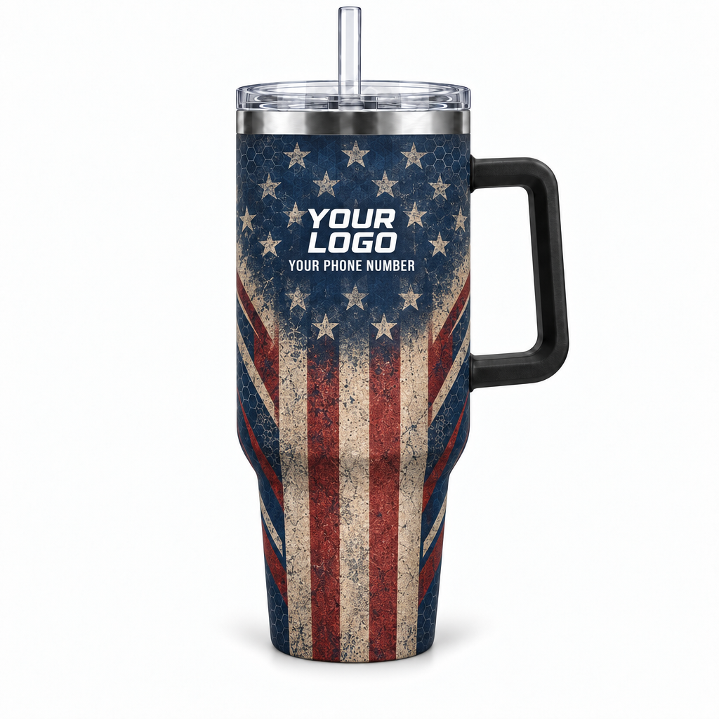 PCUP02 personalized tumbler 40oz front product mockup