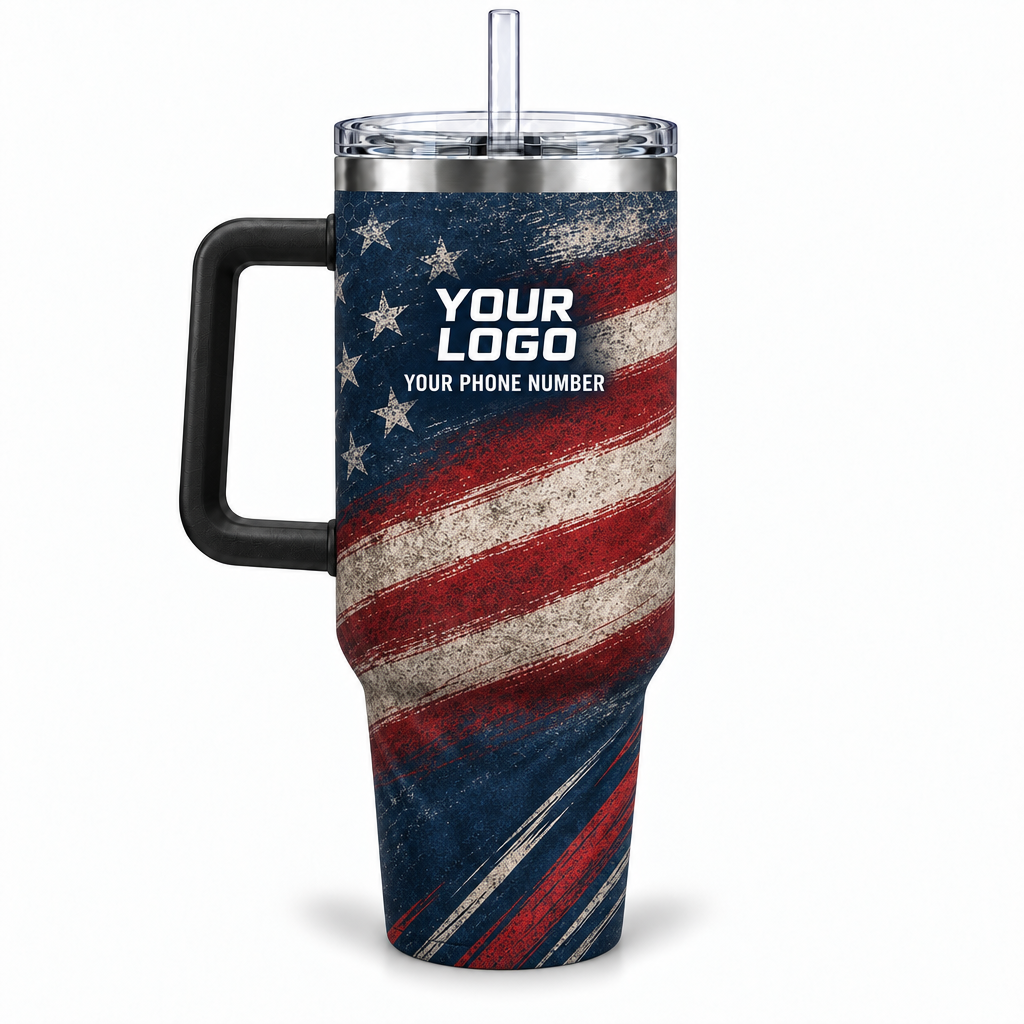 PCUP03 personalized tumbler 40oz back product mockup
