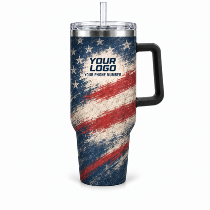 PCUP03 personalized tumbler 40oz front product mockup