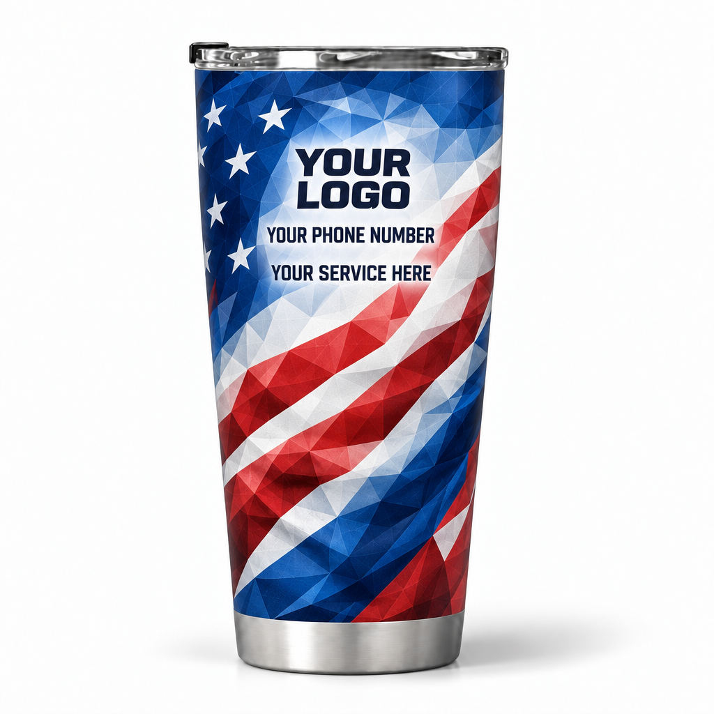 PCUP04 personalized tumbler 20oz back product mockup