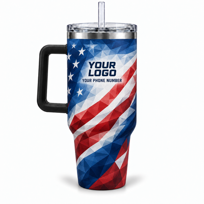 PCUP04 personalized tumbler 40oz back product mockup