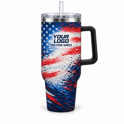 PCUP05 personalized tumbler 40oz front product mockup
