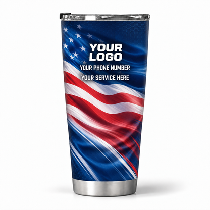 PCUP06 personalized tumbler 20oz back product mockup