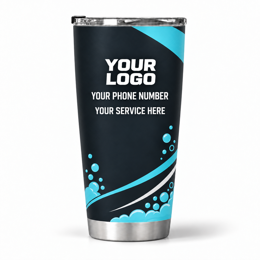 PGN008 personalized tumbler 20oz back product mockup