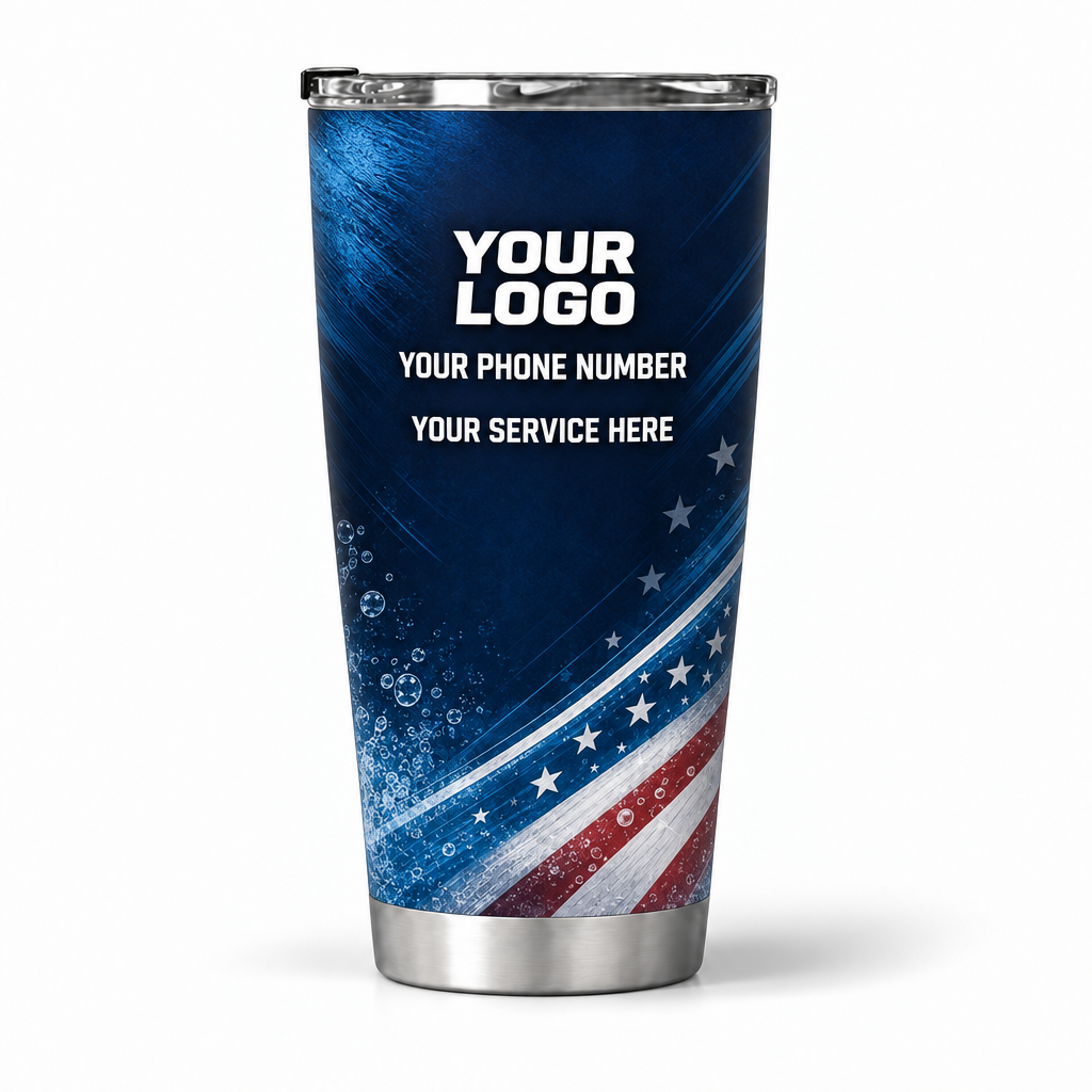 PGN011 personalized tumbler 20oz back product mockup