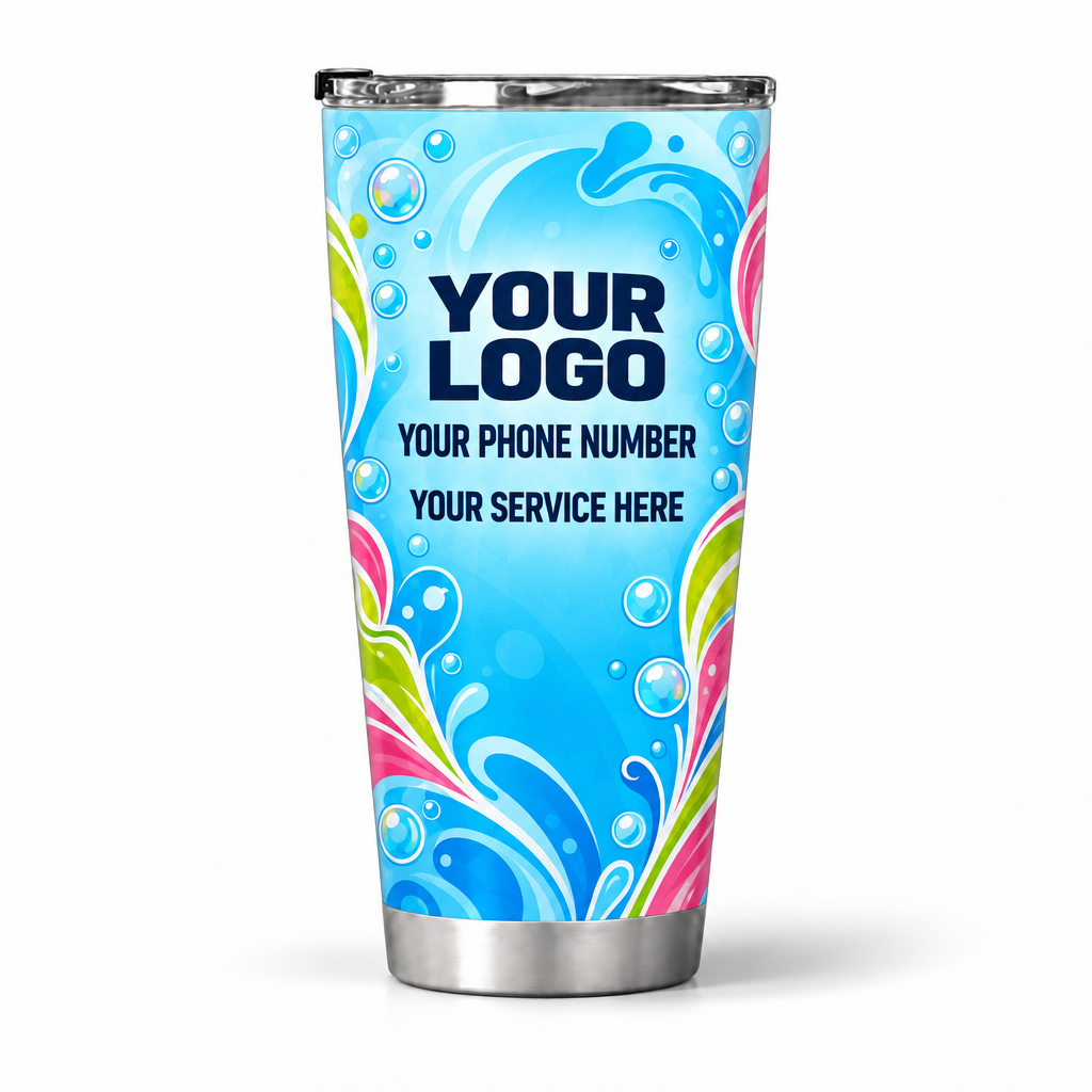 PGN012 personalized tumbler 20oz back product mockup