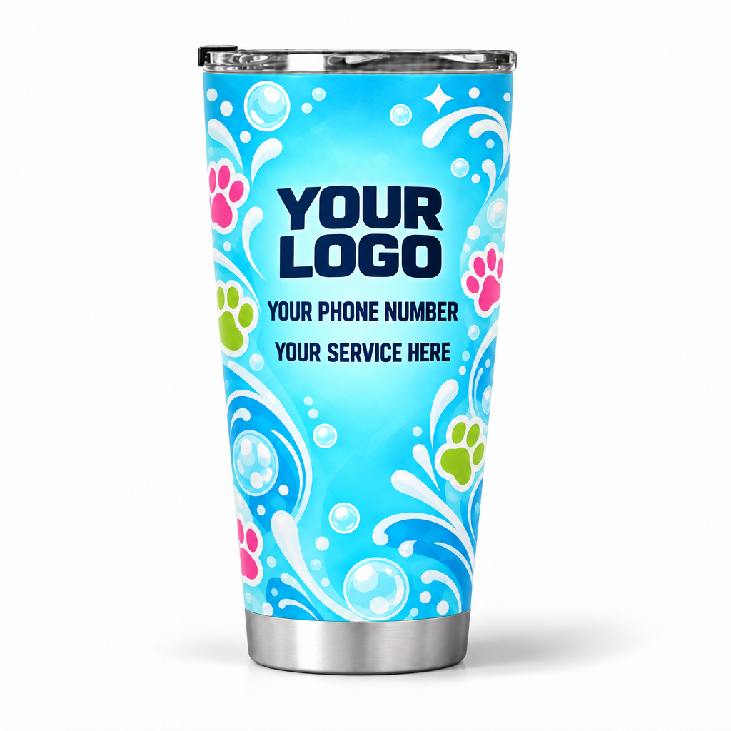 PGN013 personalized tumbler 20oz back product mockup
