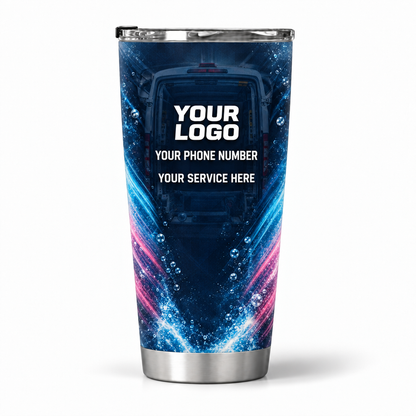 PGN016 personalized tumbler 20oz back product mockup